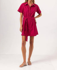 sundays Mara Dress in red bud - women's dress - alternate view
