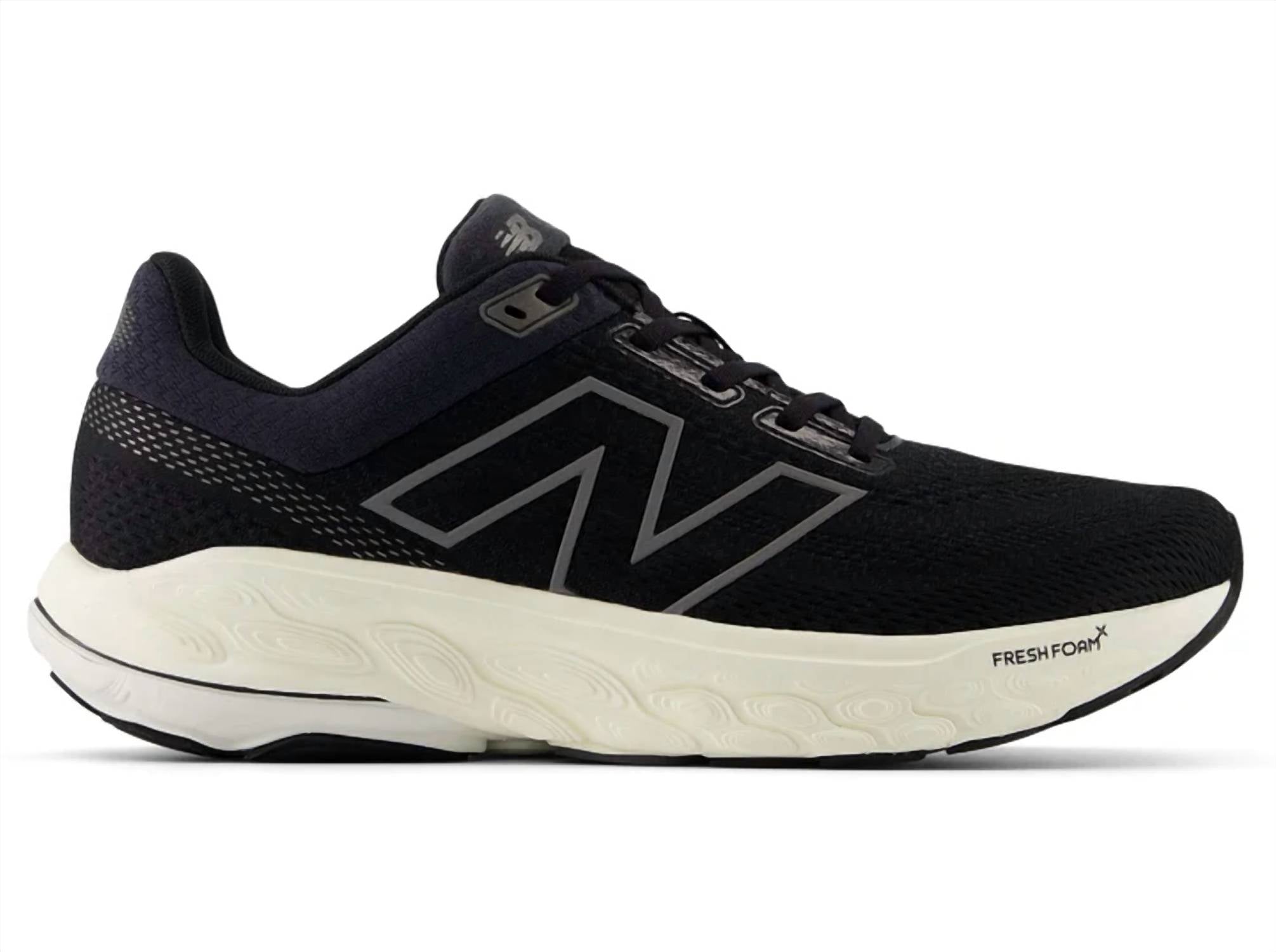 New Balance Women's Fresh Foam X 860 V14 Running Shoes in black black 1 - women's shoe - detail view