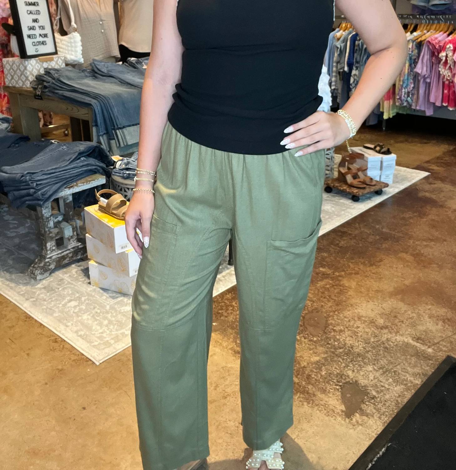 So Me - Woven Slouchy Wide Leg Pants
