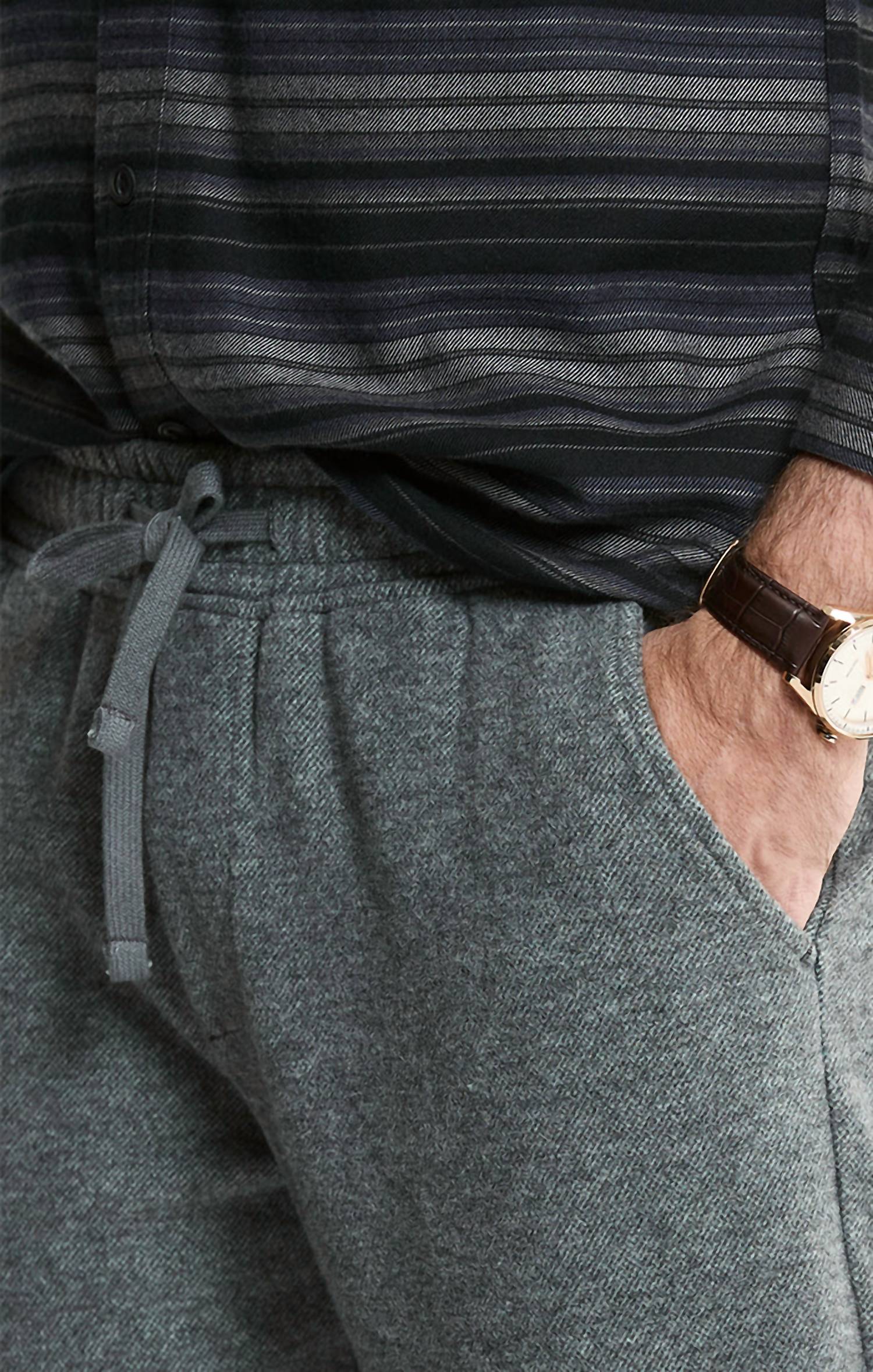 Jachs New York - Wool Blend Knit Jogger Pants
