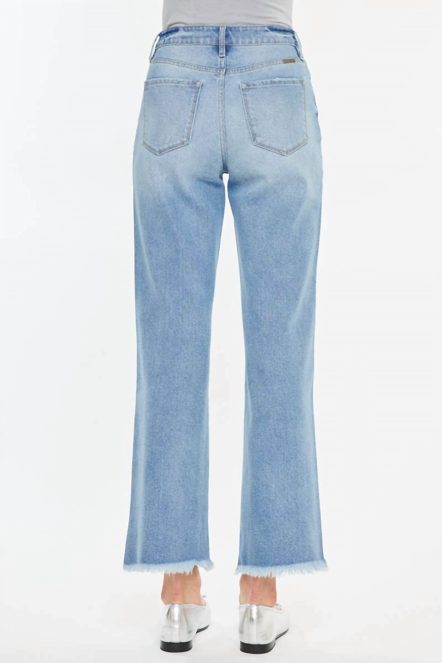 Kancan - High Rise Slim Wide Leg Jeans
