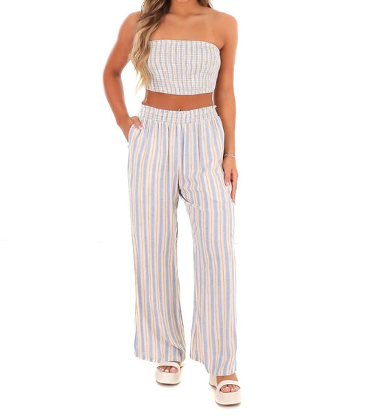 Kori - Never Til Now Stripe Two Piece Set