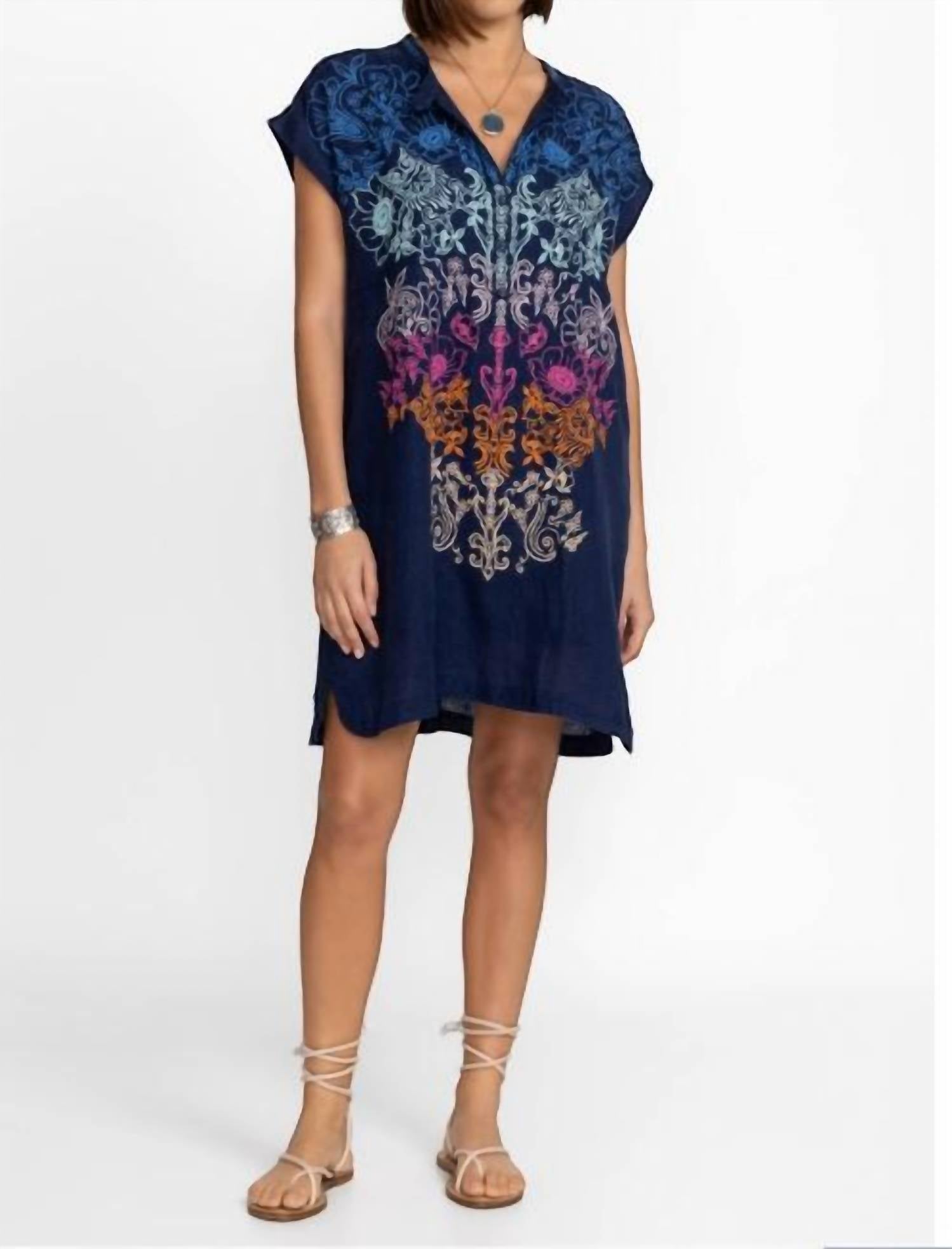 Johnny Was - Mishti Floral Embroidered Dress