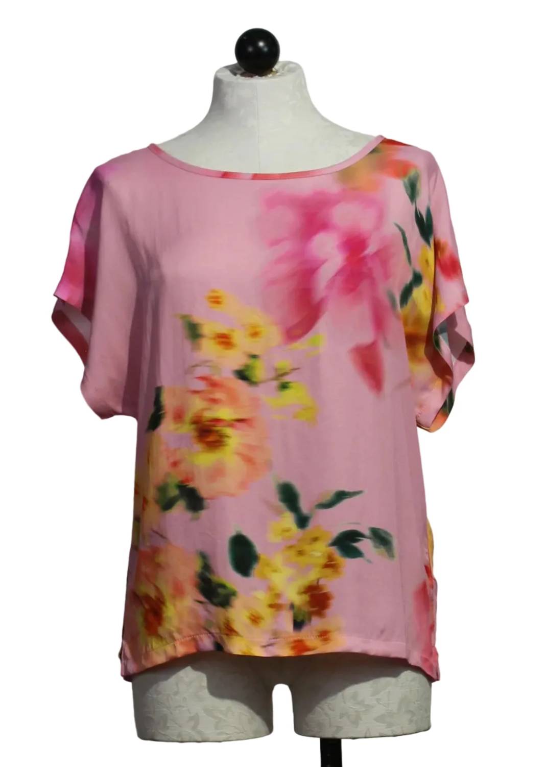 Aldo Martins - Women's Faded Floral Cap Sleeve Top