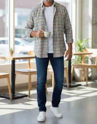 Scott Barber - Canclini Compact Twill Plaid Button-Down