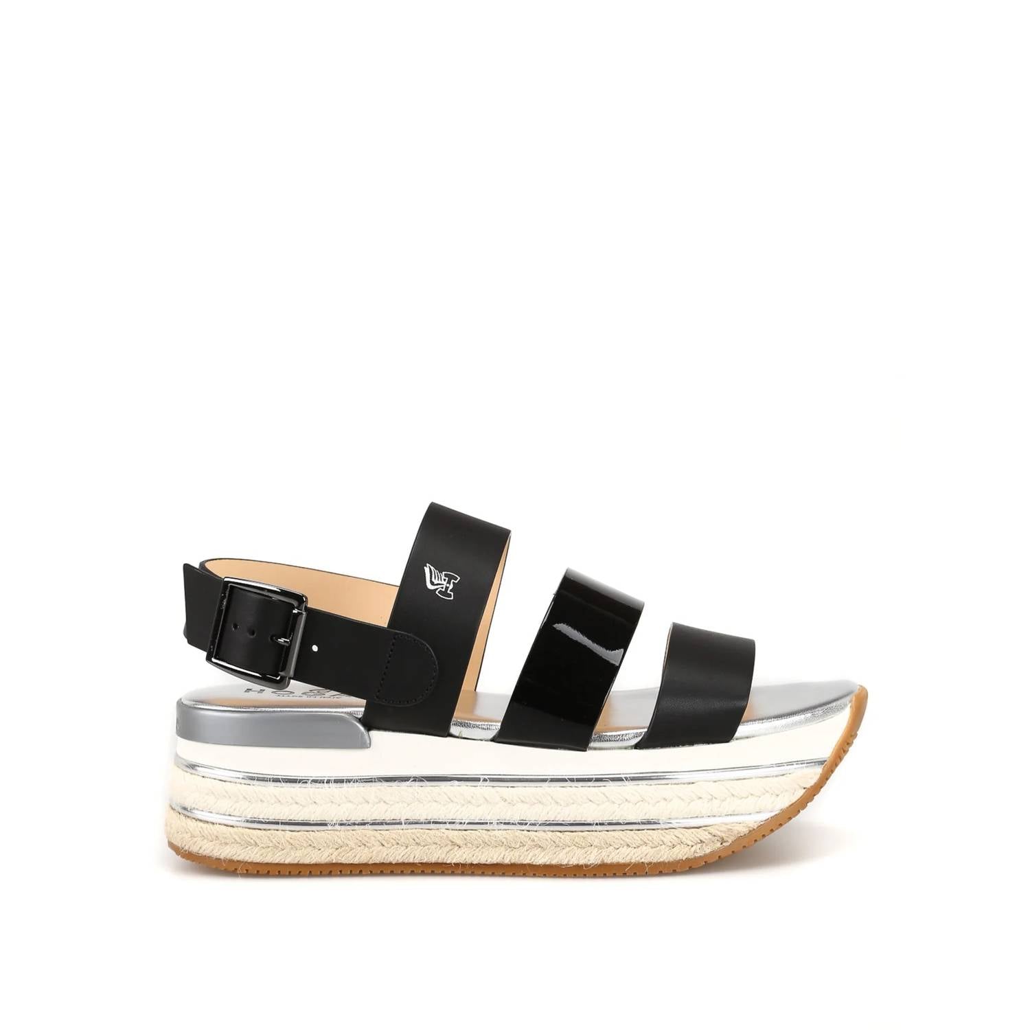 Hogan - Women's Leather Wedge Sandals