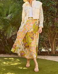 Mystree - Floral Mix Print Maxi Skirt