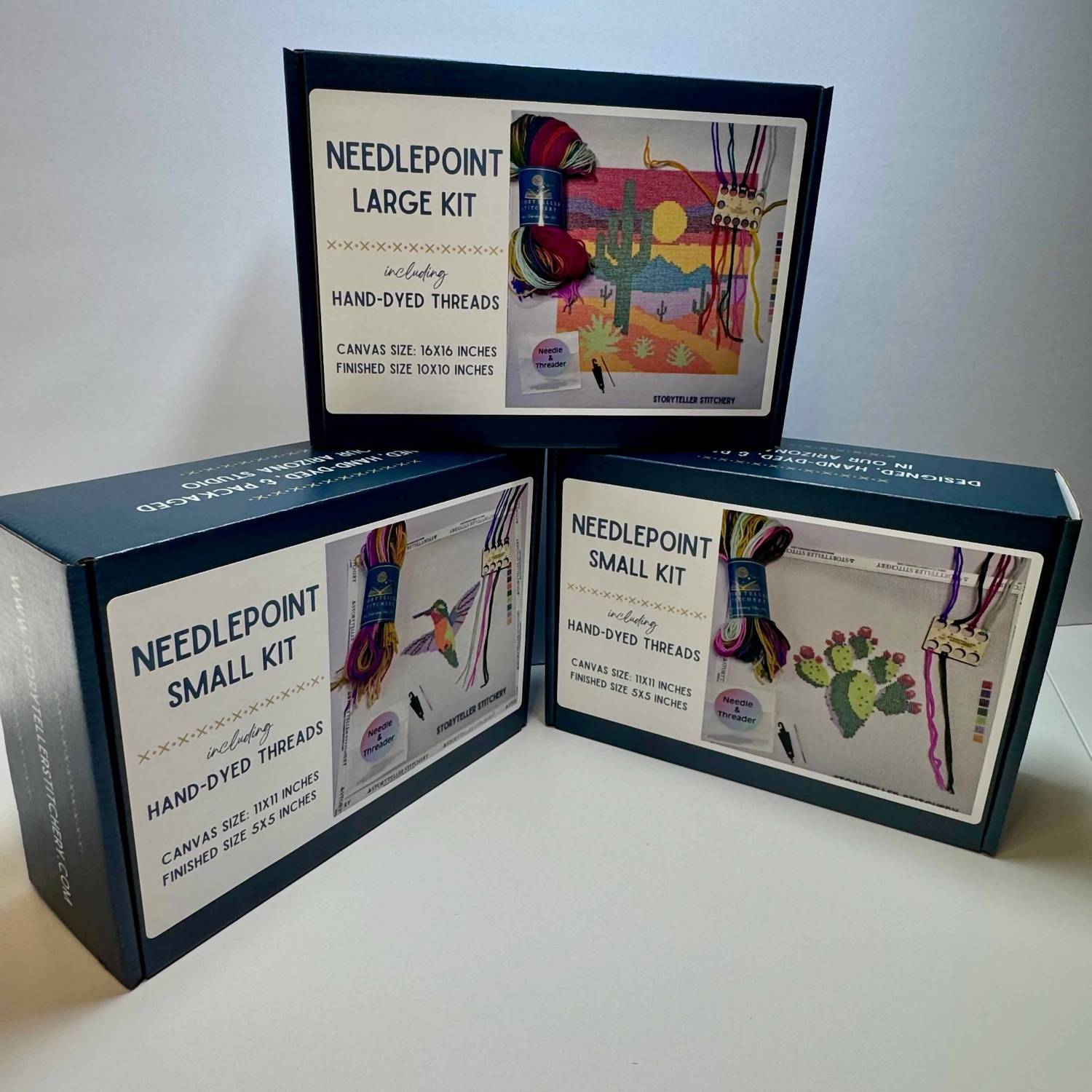 Storyteller Stitchery Hummingbird Modern Needlepoint Kit in n a - item - alternate view