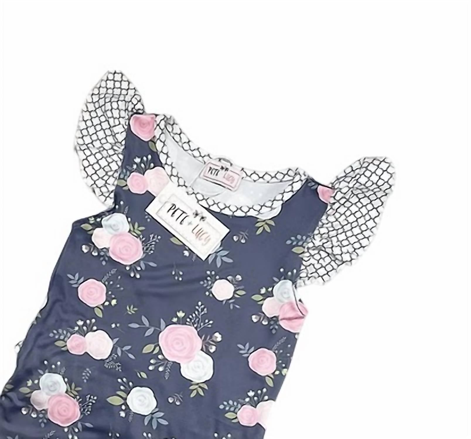 Pete + Lucy - Girls Floral Romper