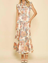 Pinch - Floral Print Tiered Maxi Dress