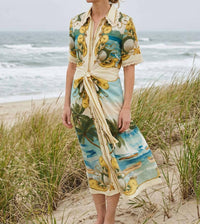 Farm Rio - Royal Sea Midi Dress