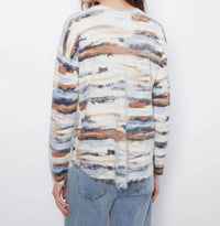 Charlie B - Reversible Drop Shoulder Printed Crew Neck Sweater