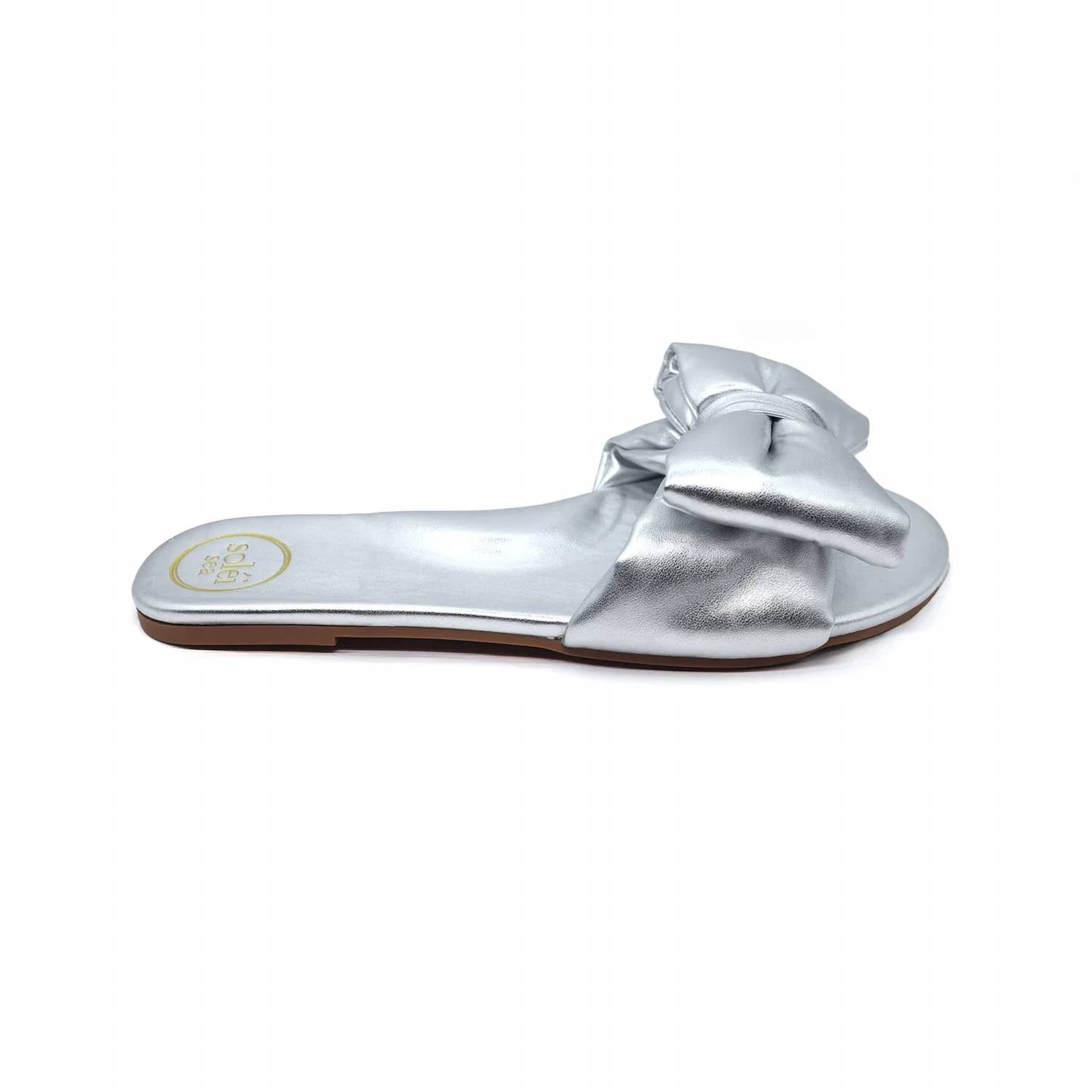 Solei Sea - Women's Rafie Bow Slide Sandals