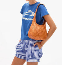 Clare V. - Women's Petit Bando Medium Woven Diagonal Bag