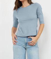 Lamade - Santa Monica Mitered Elbow Length Tee