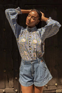 Miss June Paris - Raquel High Neck Blouse