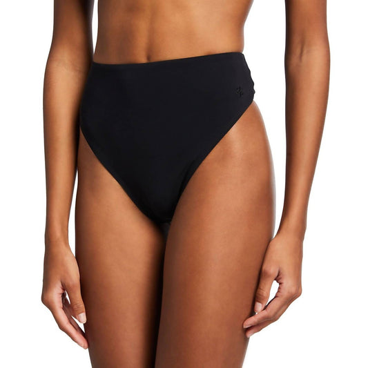 Tory Burch - Solid High Waist High Leg Bikini Bottom