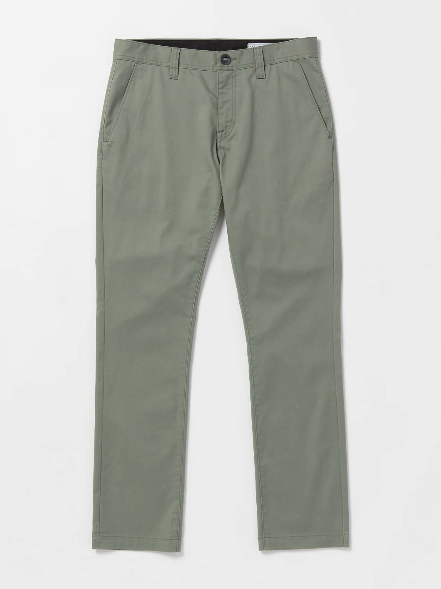 VOLCOM Men's Frickin Slim Stretch Pants in agave - men's pants