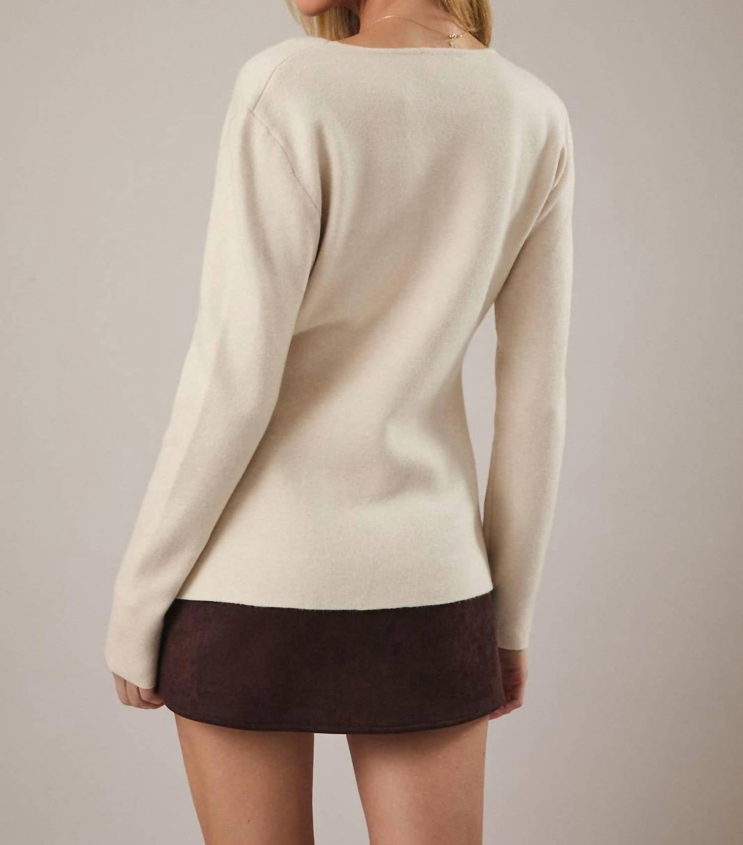 Sunday Edition - Mismatched Button Sweater