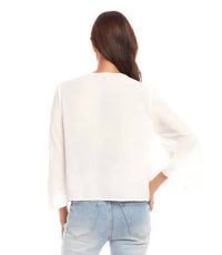 Karen Kane - Daphne Drape Front Crossover Top