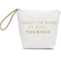 Urban Expressions - Women's Change The World By Being Yourself Wristlet Bag