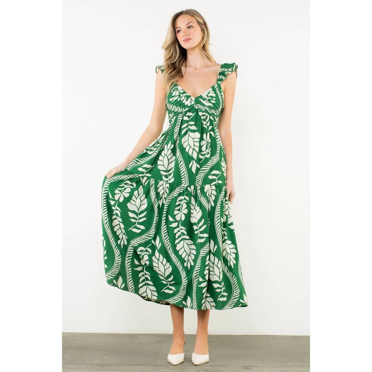 Thml - Flutter Sleeves Maxi Dress
