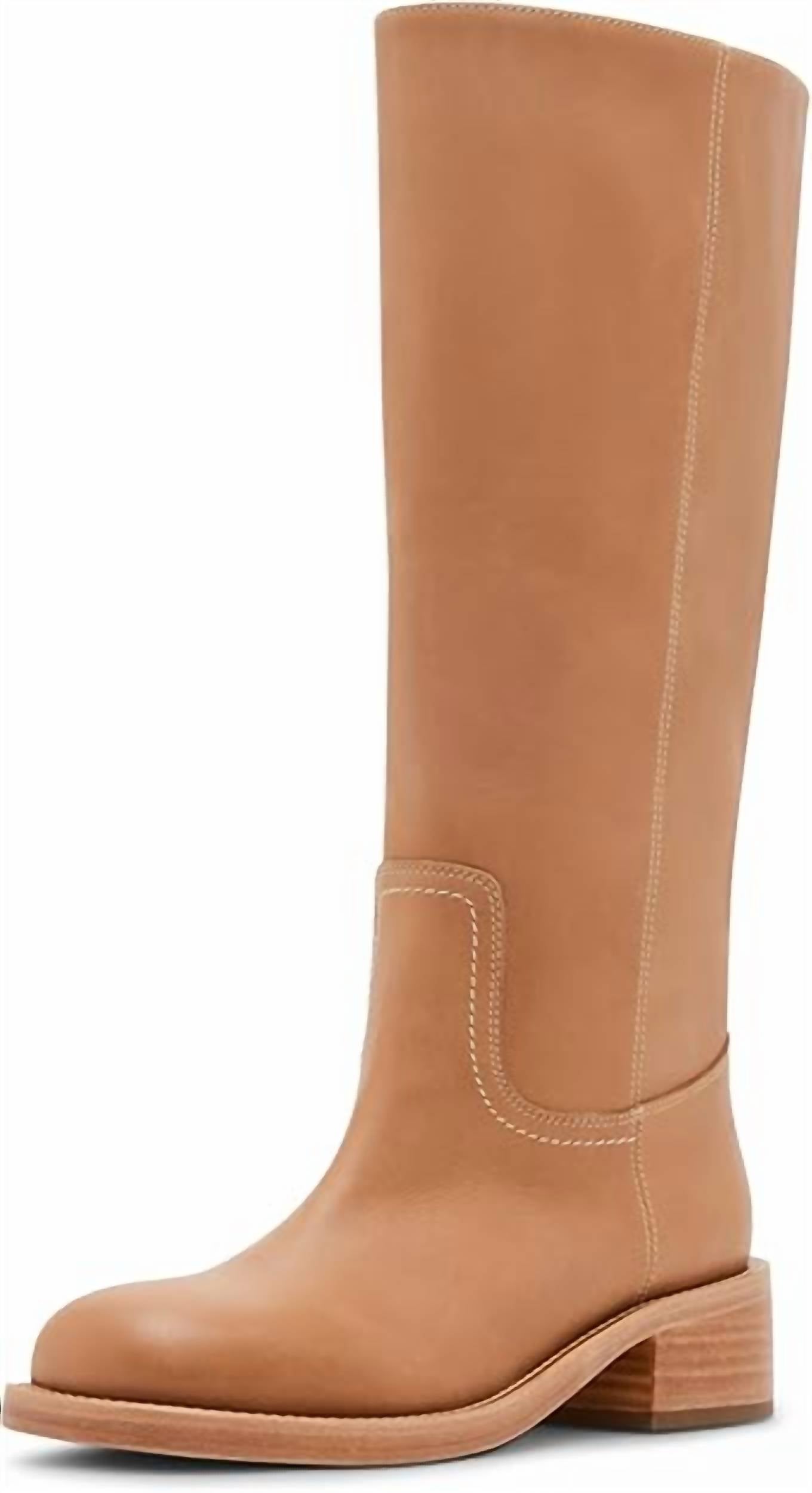STEVE MADDEN Women's Riggs Knee-High Boot in banana lea - women's shoe