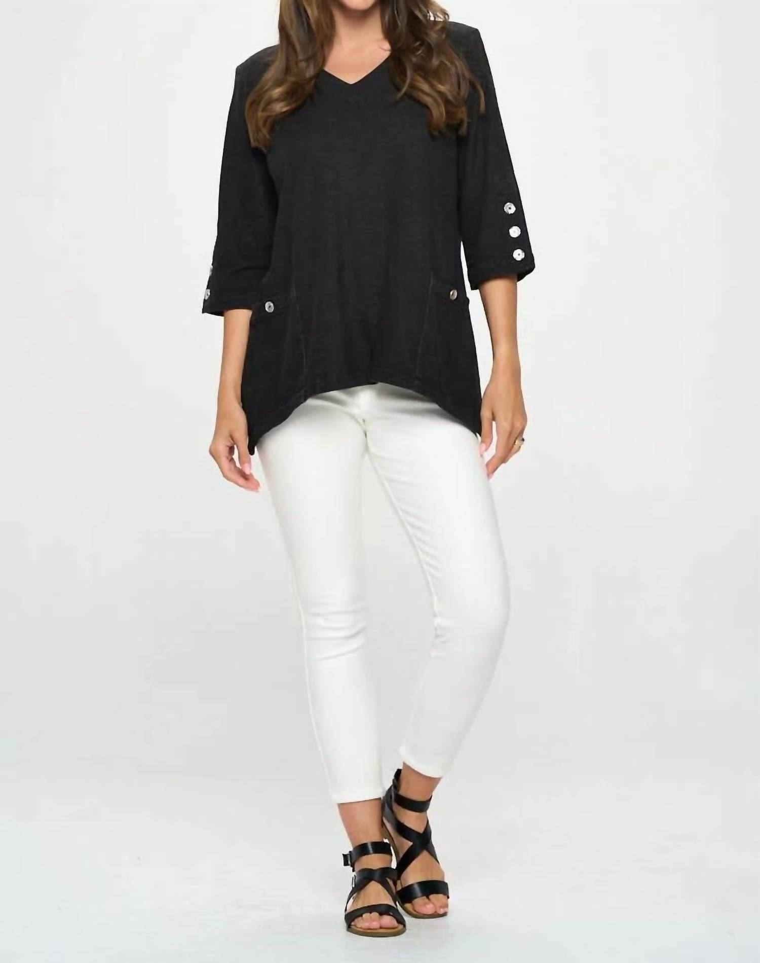 Focus Fashion - Women's Sleeve Tunic Top