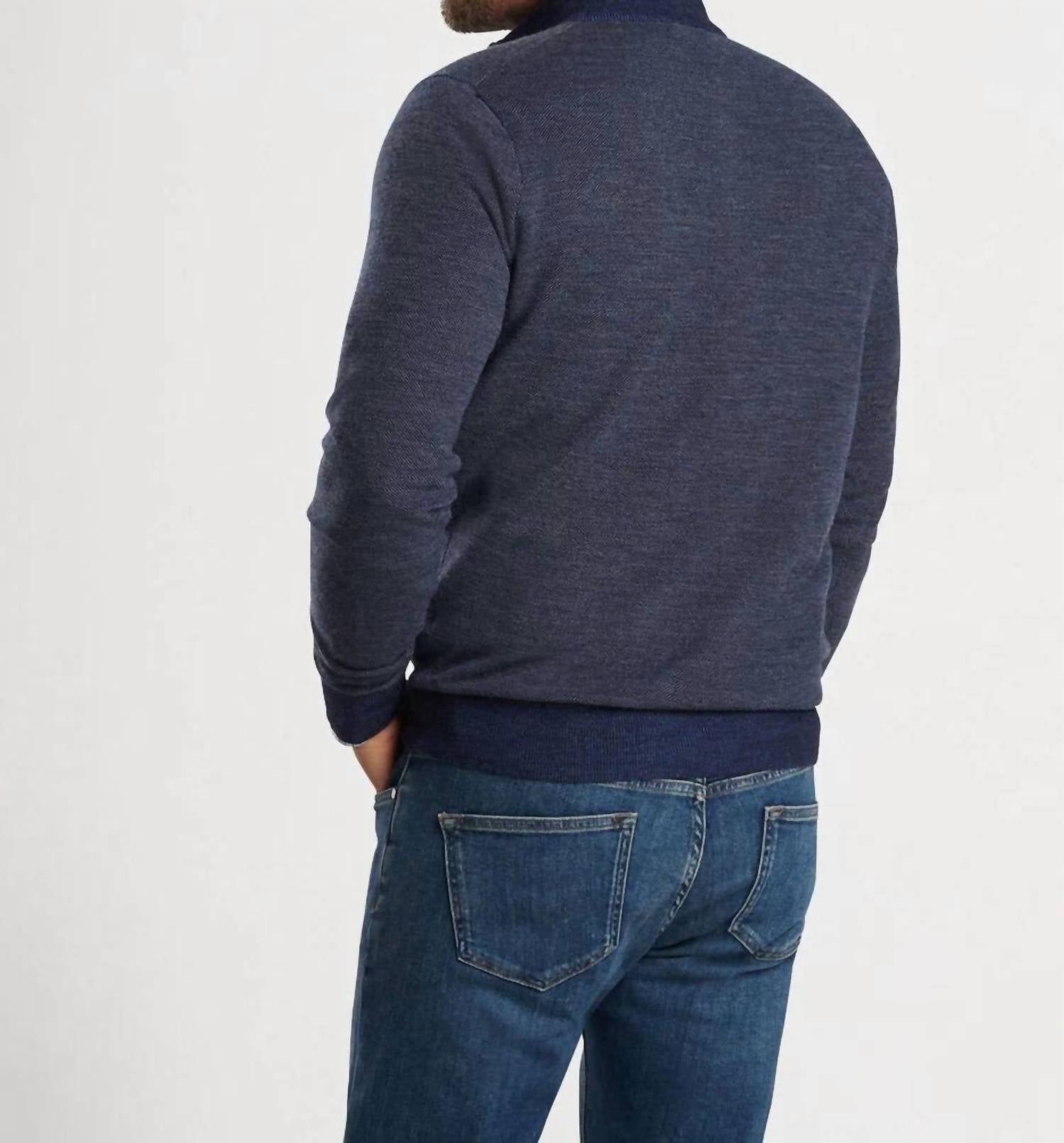 Peter Millar - Breaker Birdseye Quarter-zip Sweater