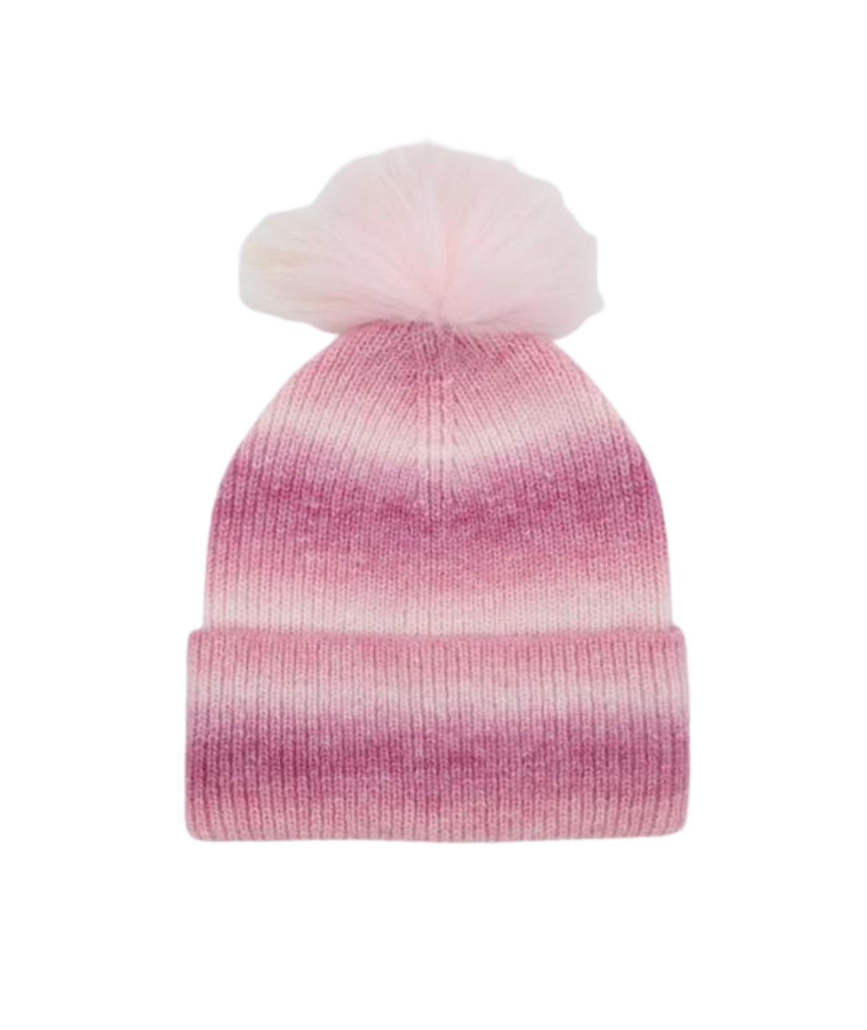 Bari Lynn Junior Women's Ombre Winter Hat in pink - women's hat