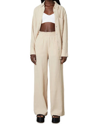 NIA Mallorca Wide Leg Pants in natural - women's pants