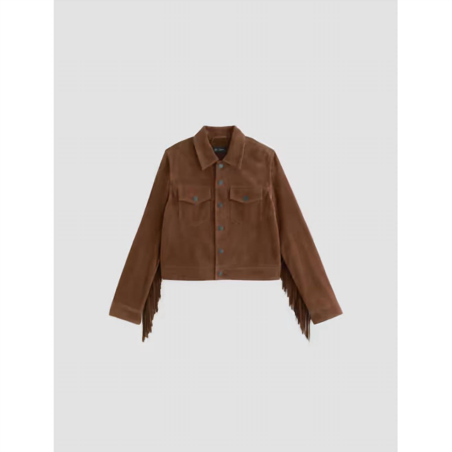 Ag Jeans - Molly Suede Fringe Truck Jacket