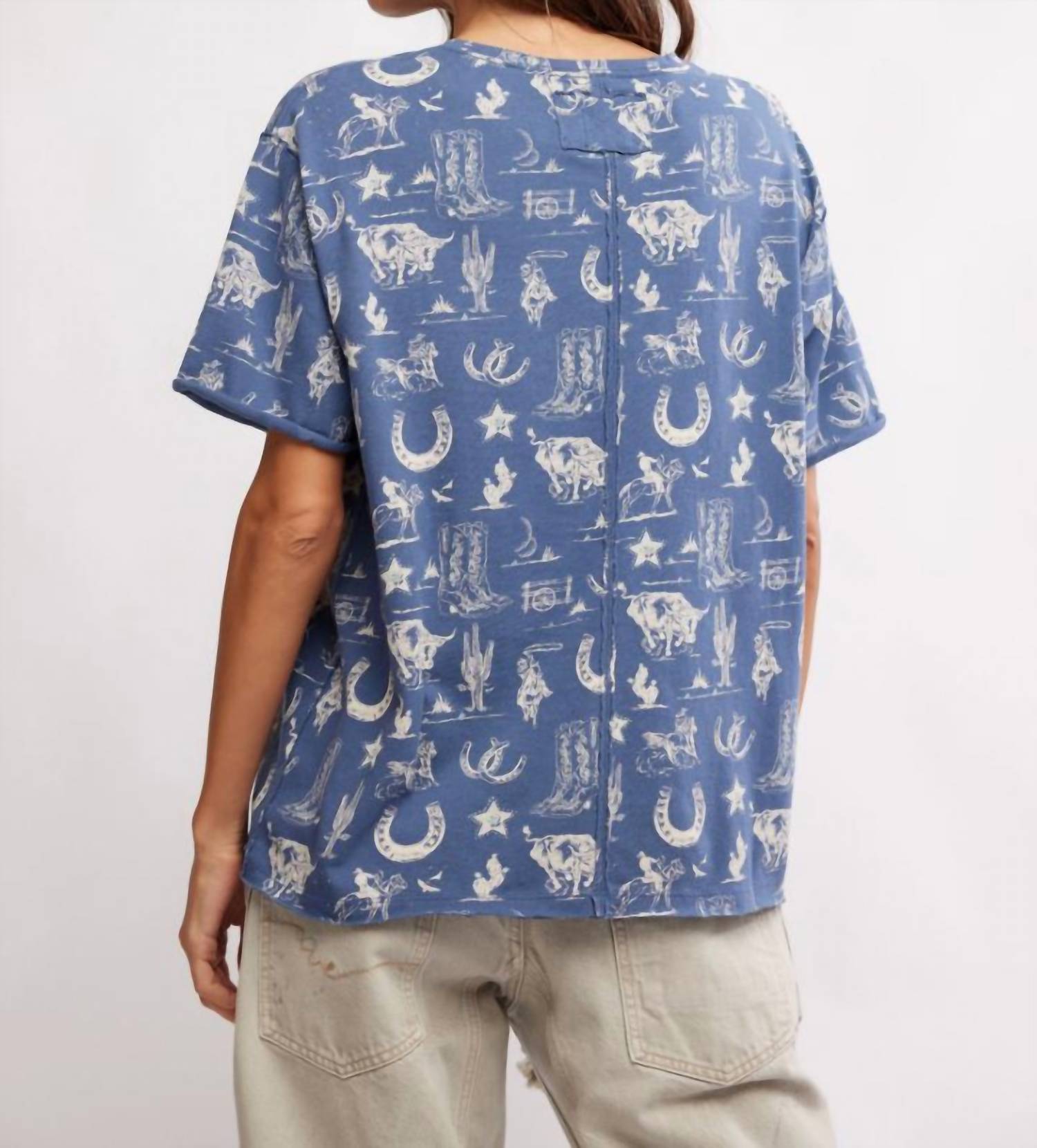 Free People - Painted Western Tee