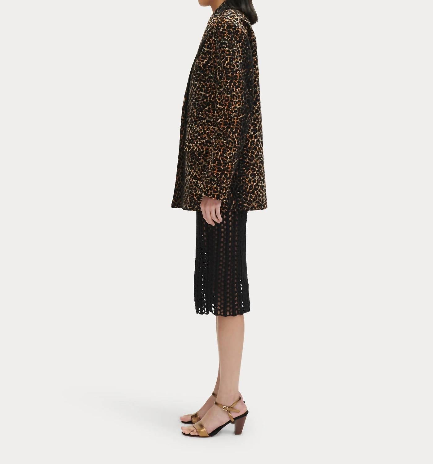 Rachel Comey - Abel Leopard Print Corduroy Blazer