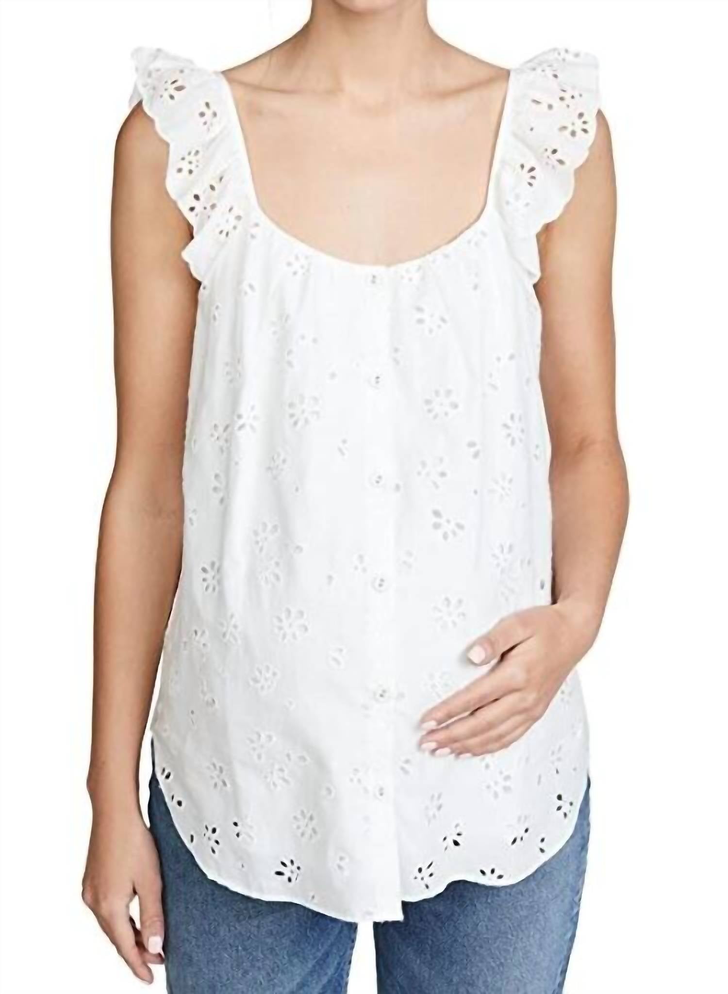 Hatch - Fleur Eyelet Tank Top