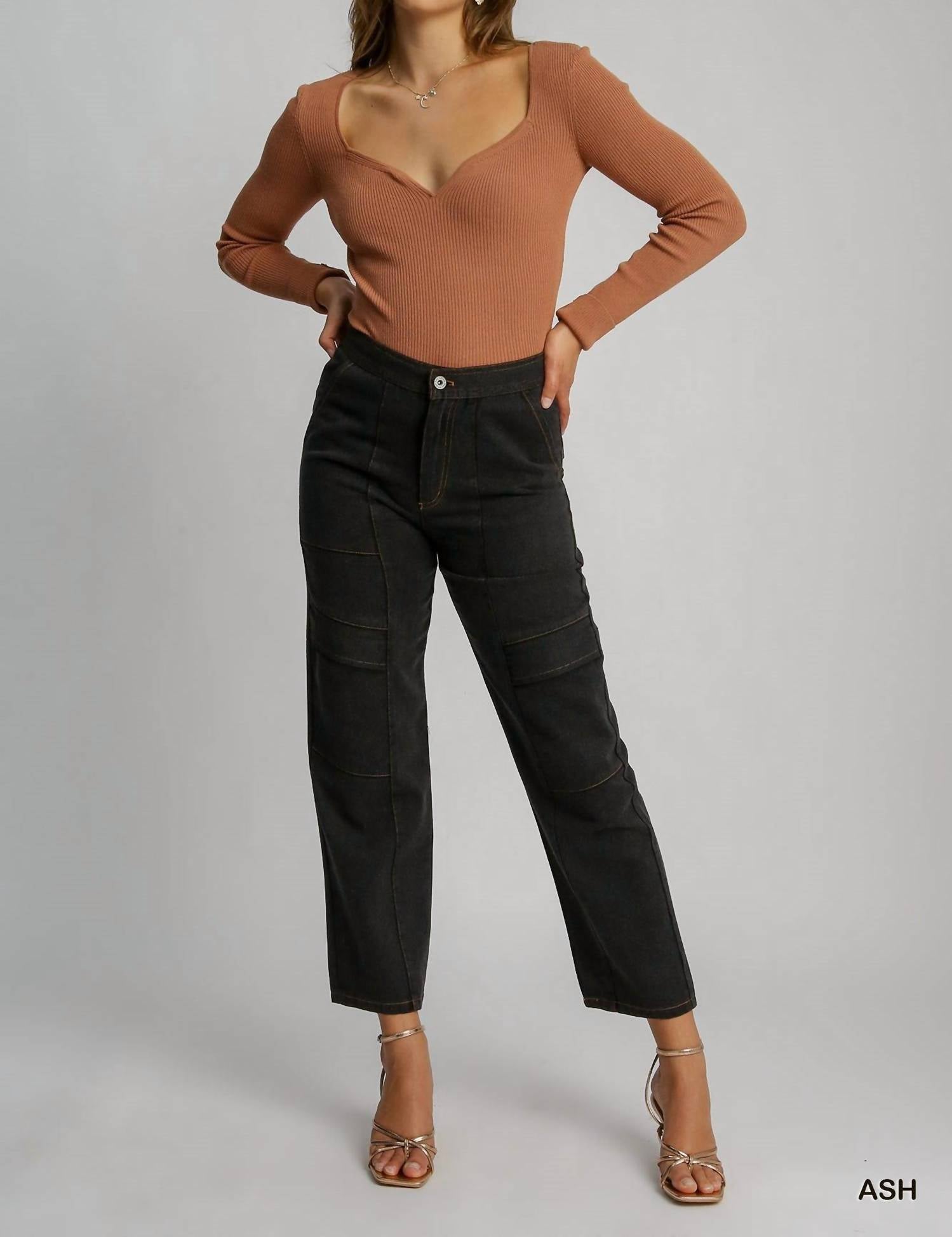 Umgee - Cargo Denim Pants