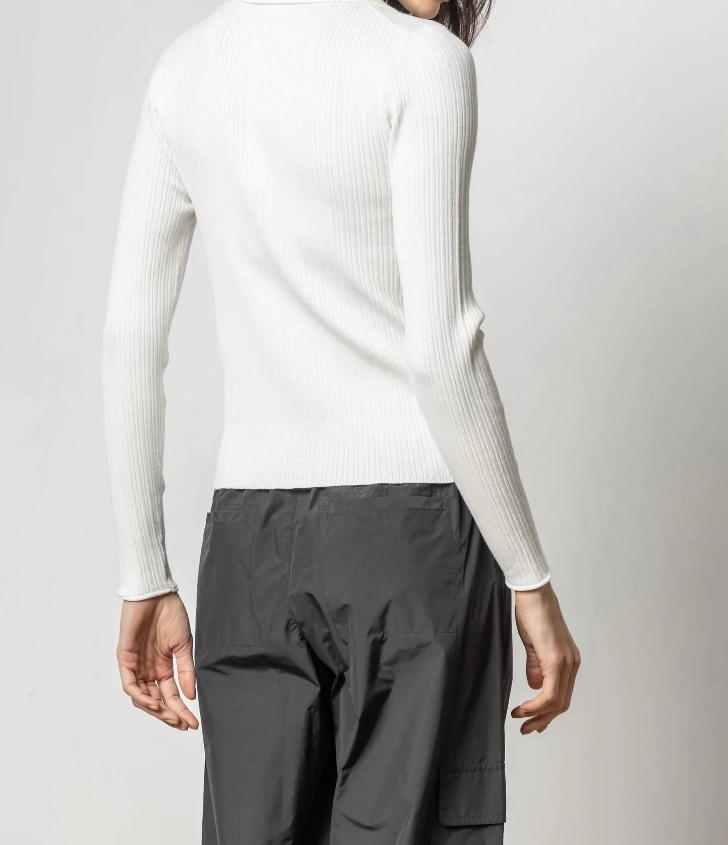 Lilla P - Polo Collar Henley Sweater