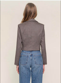 heartloom Women's Ophelia Blazer in herringbone - women's jacket - alternate view