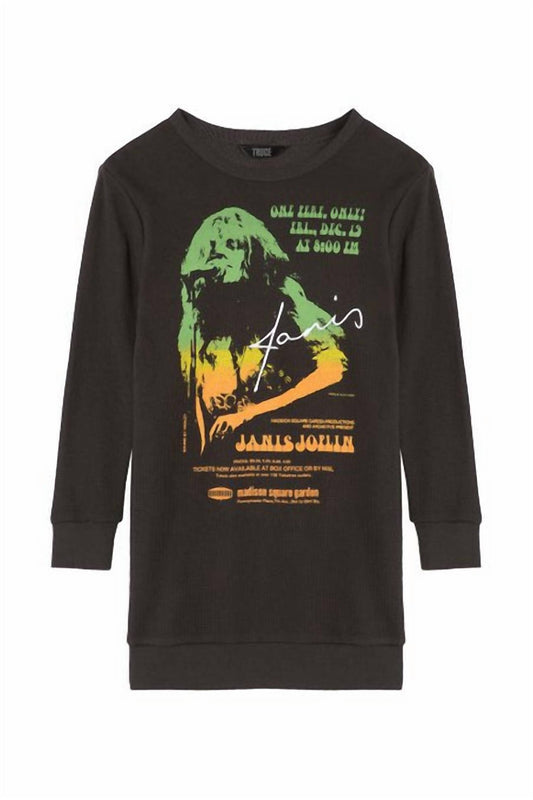 Truce - Girls' Janis Joplin Long Sleeve Graphic Shirt
