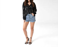 Soulofmu - DROP SHOULDER EMBROIDERY OVERSIZED SHIRT