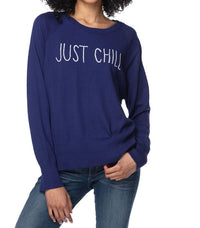 Subtle Luxury - Just Chill Embroidered Sweater