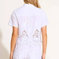Vitamin A - Flora Cropped Shirt