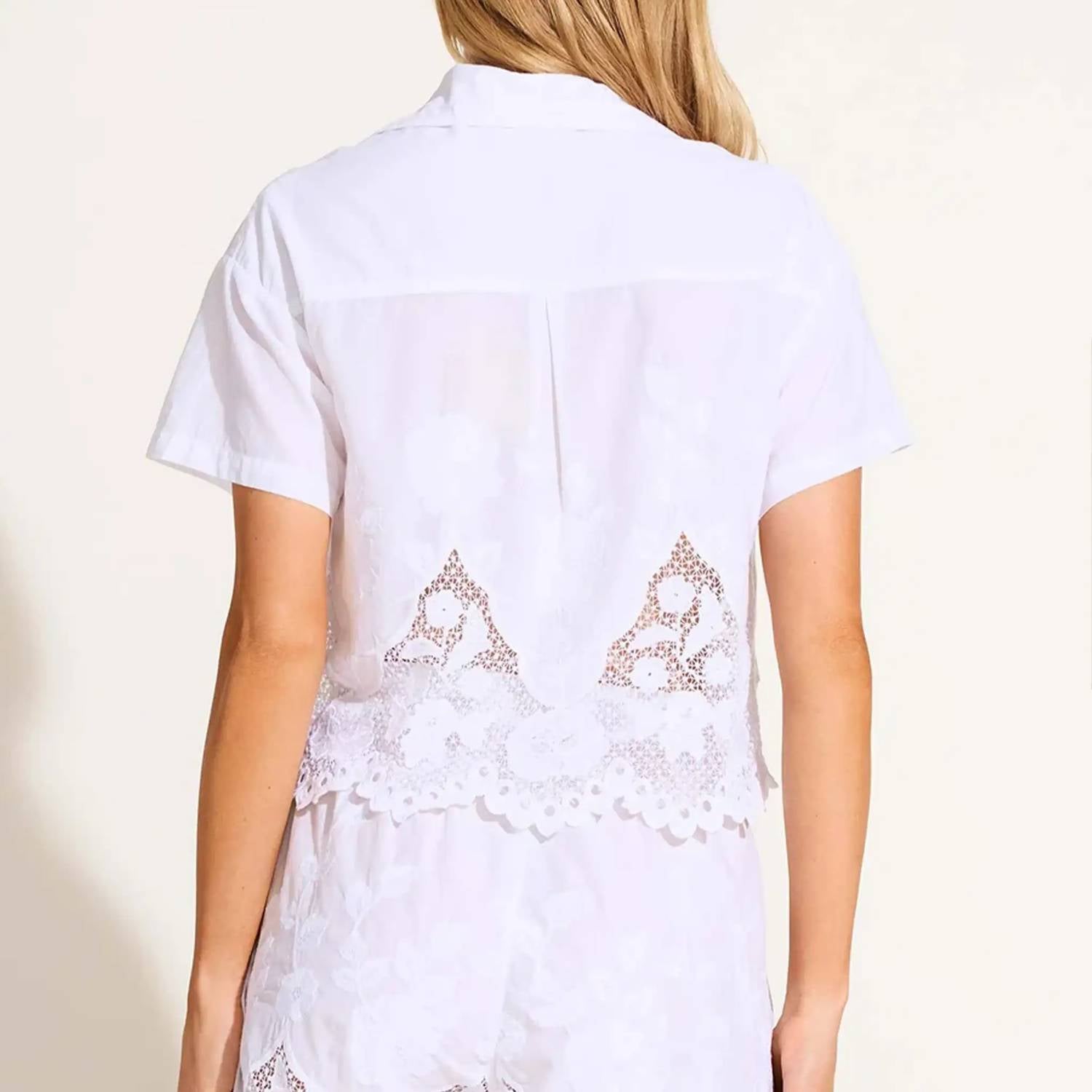Vitamin A - Flora Cropped Shirt