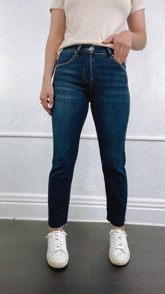 Risen - Caden Mid Rise Straight Leg Jeans