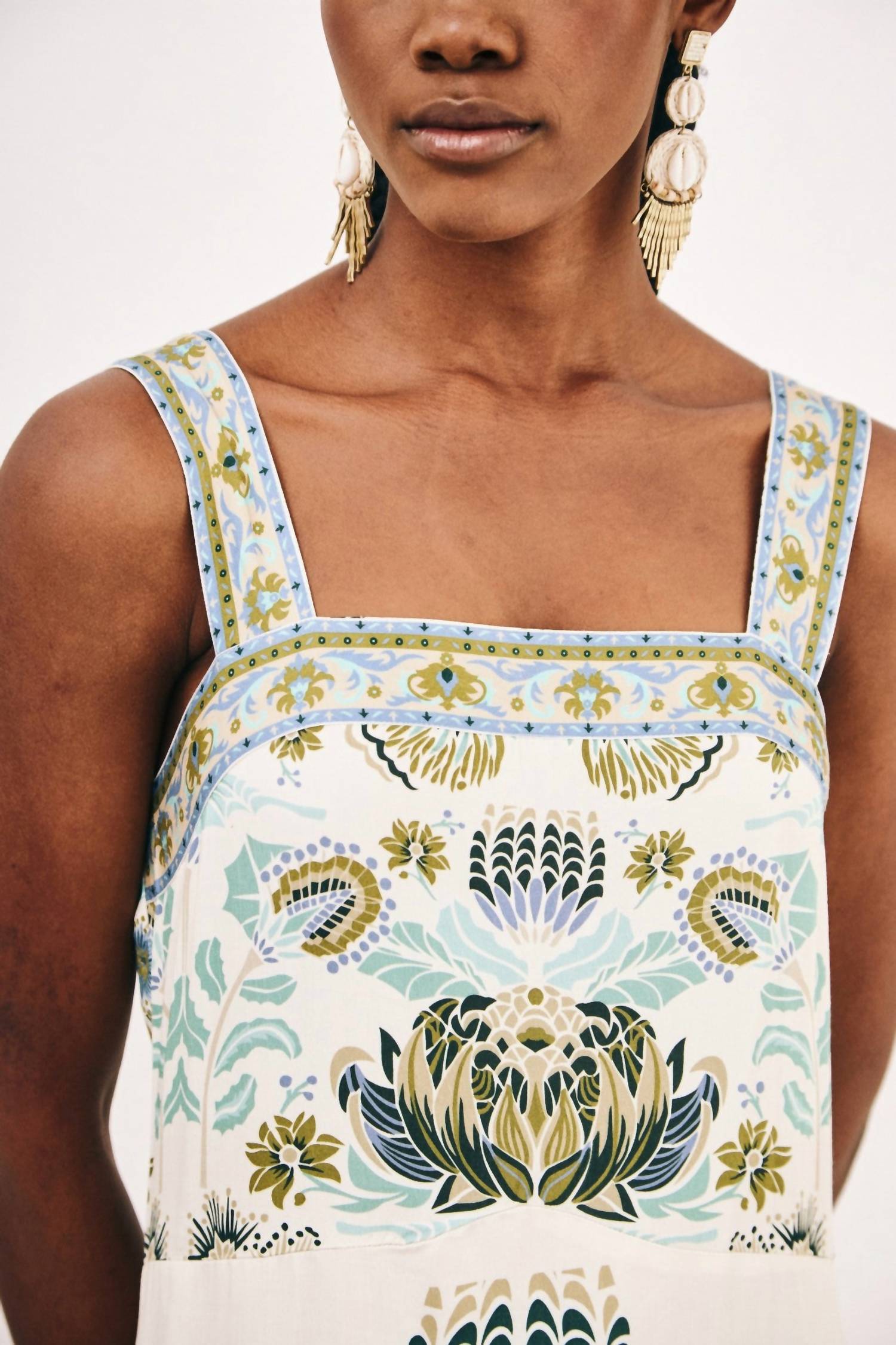 Nekane - Long Dress With Positional Printing