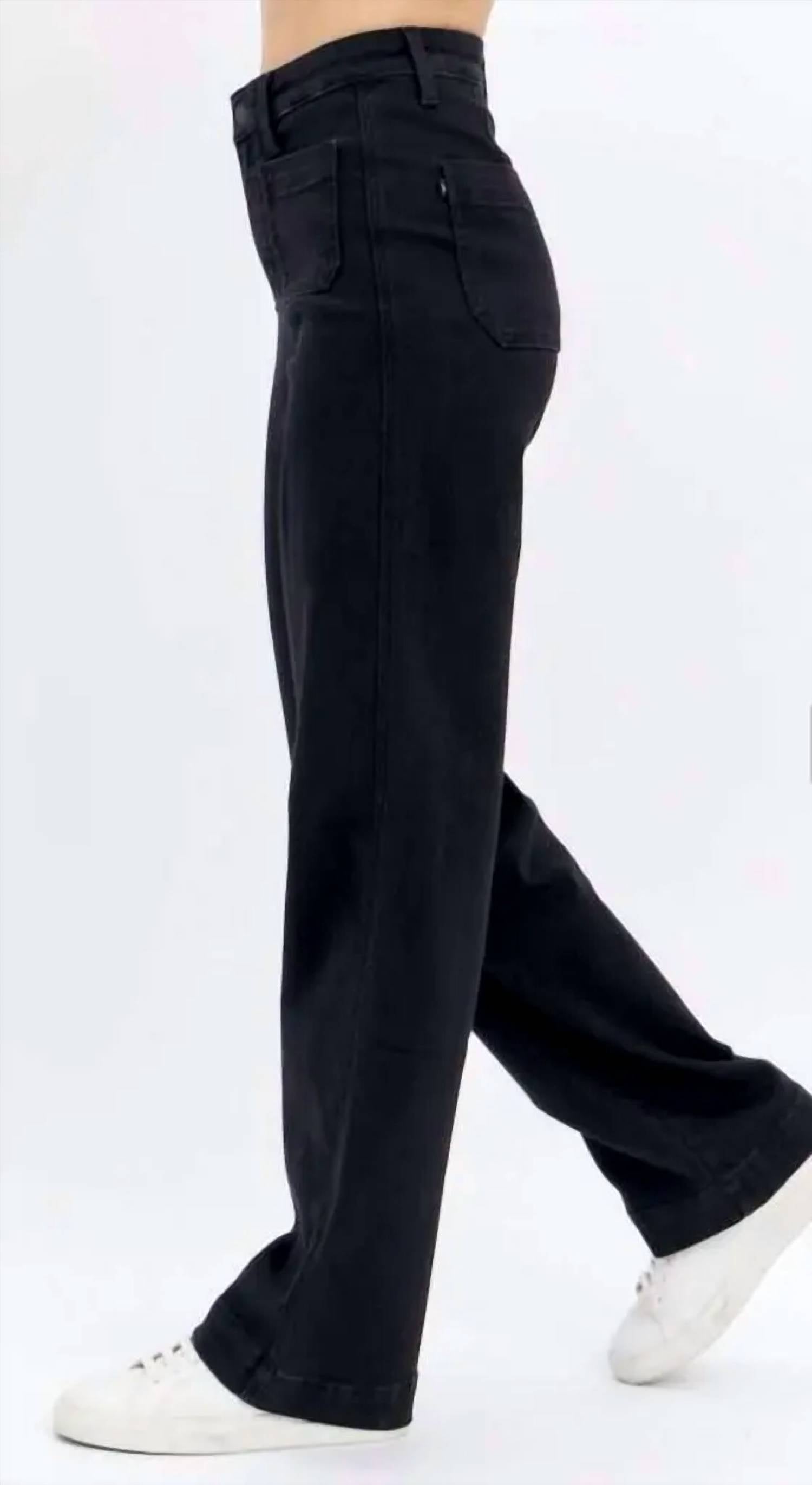 Judy Blue - High Waist Patch Pocket Straight Fit Jeans