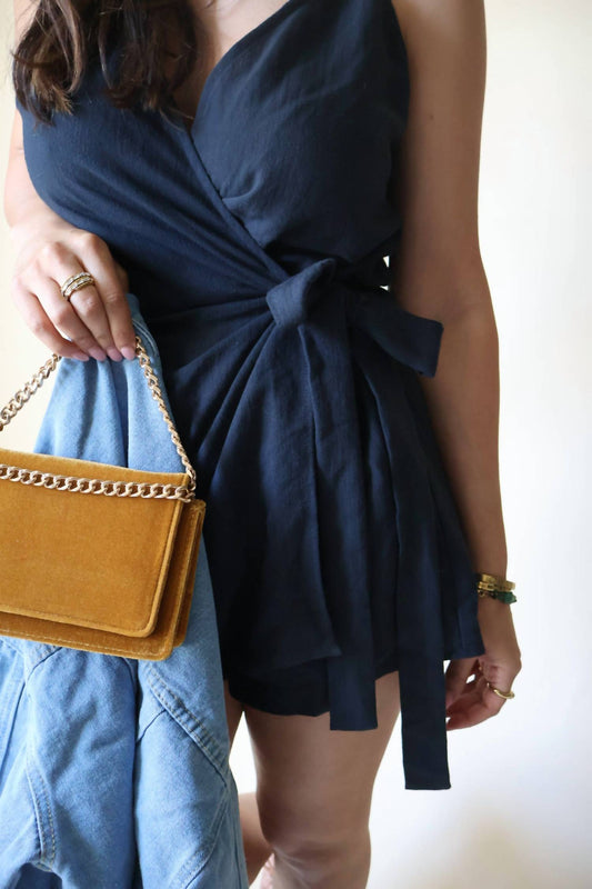 Dress Forum - Spring Wrap Romper with Tie Waist