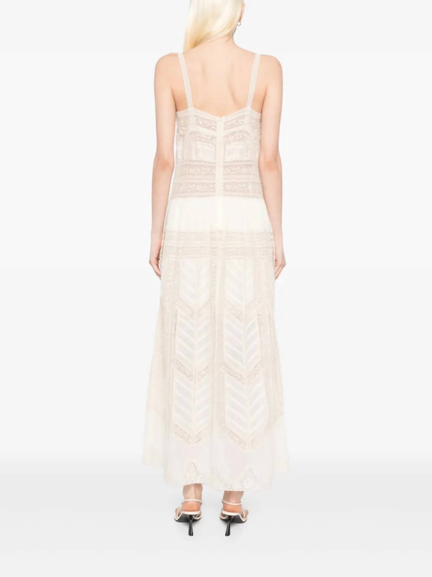 Zimmermann - Acacia Lace Trim Midi Dress