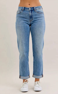 Judy Blue - Mid Rise Boyfriend Jeans