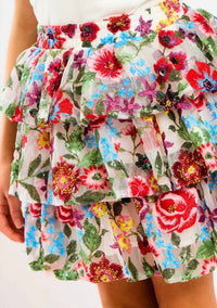 Marlo - Myla Embroidered Mini Skirt